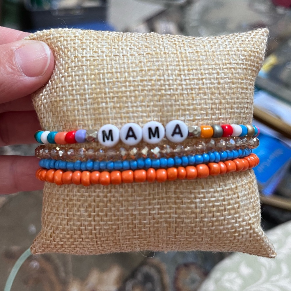 💙 🧡 bracelet stack for mama - Picture 3 of 3